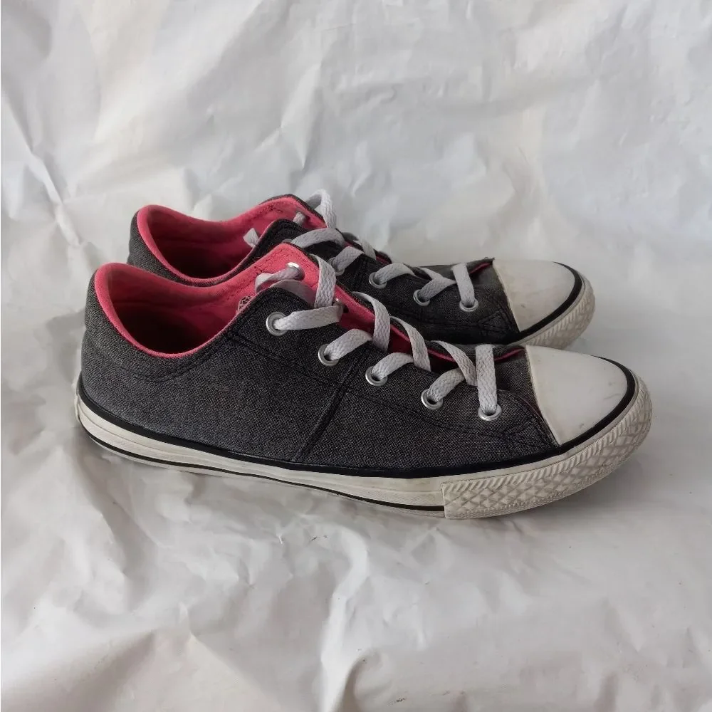 Converse All Star Grey Pink Sneakers Youth 4 Shoes